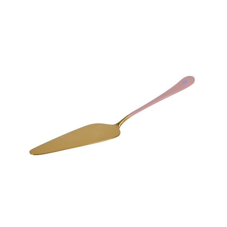 Miss Etoile Gold-Pink Cake Server Heart 25cm Stainless Steel ME-4971405