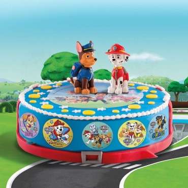 Paw Patrol Kuchendekor - Cupcake Topper PAW PATROL Glutenfrei - DeKora Paw Patrol Waferpaper 236032