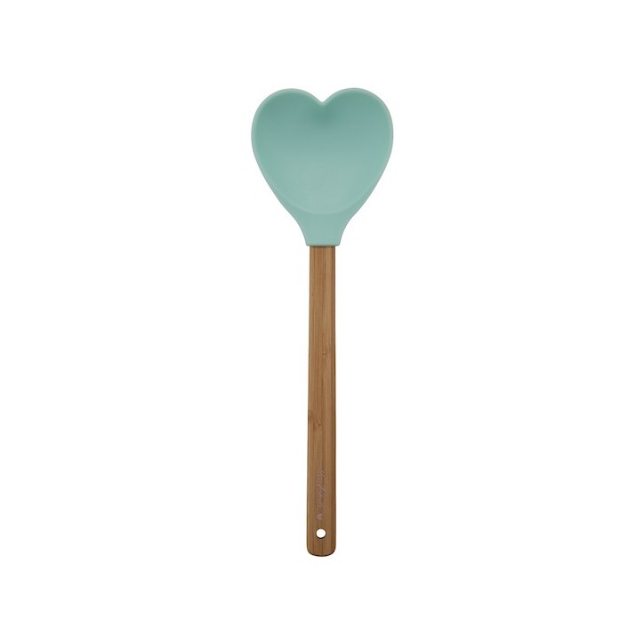 Miss Etoile Silicone Bambus Spatula Spoon Mint Heart 29cm ME-4976587