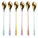 Miss Etoile Spoon Set Gold-Pastel Eyes, 6 pcs