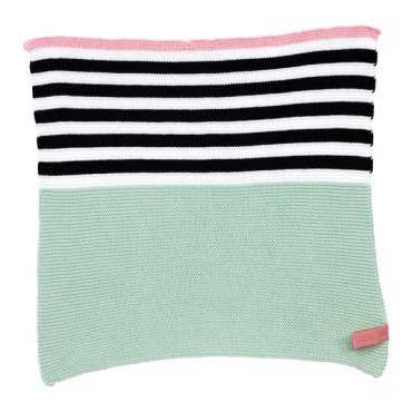 Miss Etoile Dish Cloth Small Stripes Black-Pink-Mint 30x30cm ME-4974965