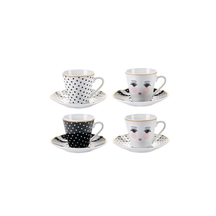 Miss Etoile Espresso Cups Gift Set 4 Pcs ME-4971843