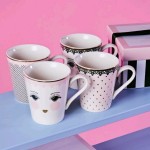 Miss Etoile Coffee Mugs Gift Set Lace, 4 Stk