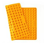 Collory 1.5cm Mini Stars Silicone Treat-Baking Mat Orange