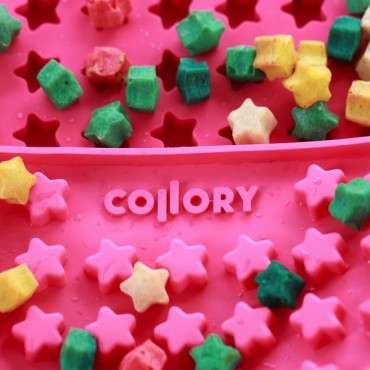 Collory Silikonbackmatte Midi Sterne Rosa 3cm CO-1225