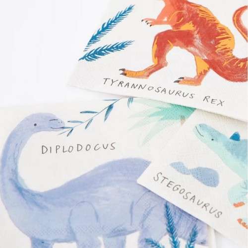 Meri Meri Dinosaur Kingdom Small Napkins, 16 pcs