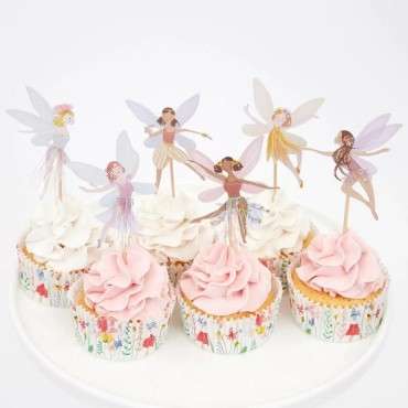 Fairy Cupcake Kit (x 24 toppers) - Meri Meri Fairy Baking Set 215164