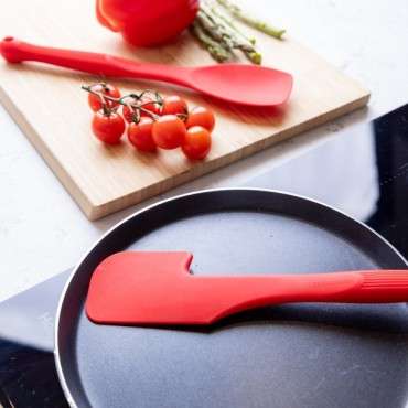 Red Kitchen Spatula - Colourworks Spatula 28cm Silcone RED