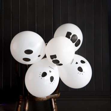 Halloween Printed Balloons - 5 Pack - Halloween Party Supply - Halloween Balloon Bundle