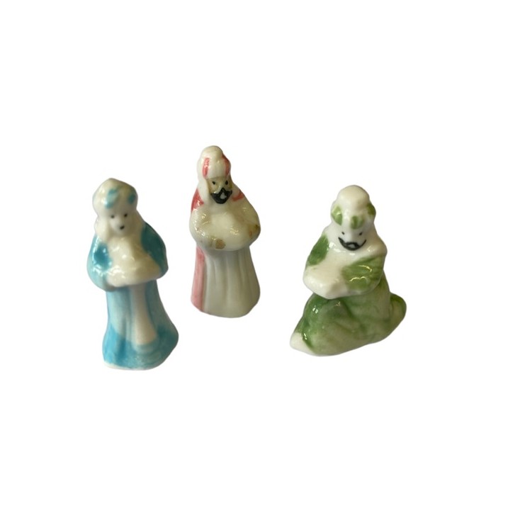 Three Wise Man Porcelain King Figures Set