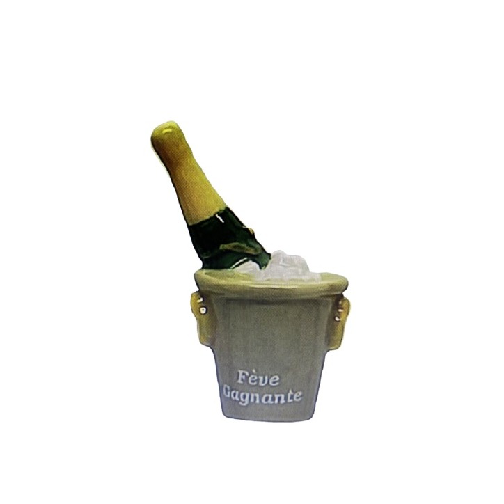 Champagne Bottle King Figure - Kingcake Figurines - Epiphany Figurine Champagne Bottle in Ice Bucket