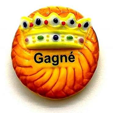 King Cake Figurine Crown Plate