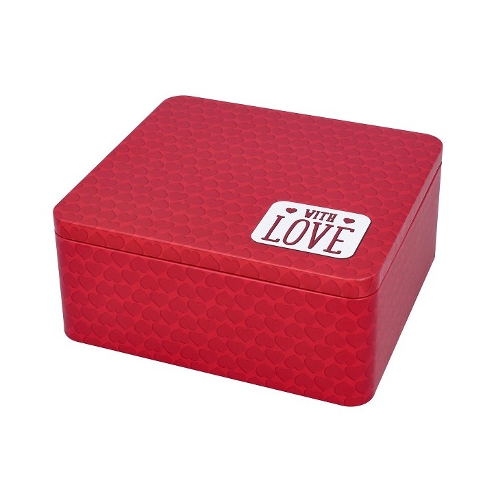 Birkmann Geschenkbox with LOVE rot - Gebäckdose Rot "with LOVE" 439832