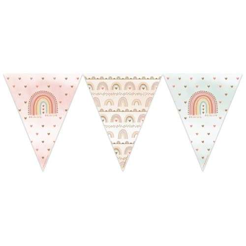 Anniversary House Boho Rainbow Bunting, 3.7 Meter