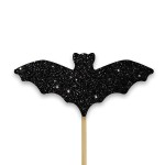 Anniversary House Glitter Fledermaus Cupcake Topper, 12 Stück