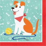 Anniversary House Dog Party Napkins, 16 pcs