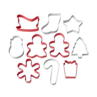 Christmas Cookie Cutter Set - Wilton Holiday Cookie Cutter Set in Tube - Wilton Xmas Cookie gift Set