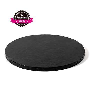 35cm Tortenplatte Schwarz - Schwarzes Cake Board 0931762 - 8024622055622