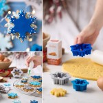 Decora Frozen Star Snowflake Cookie Cutter Set, 3 pcs