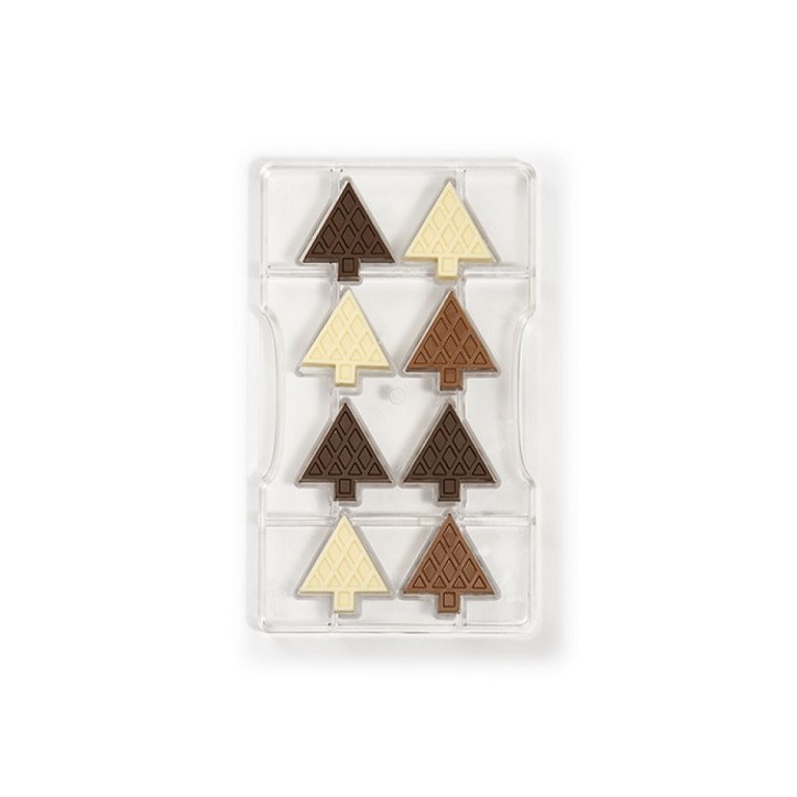 Christmas Tree Chocolate Mould - Praline Polycarbonate Mould Fir - Christmas Chocolates DIY