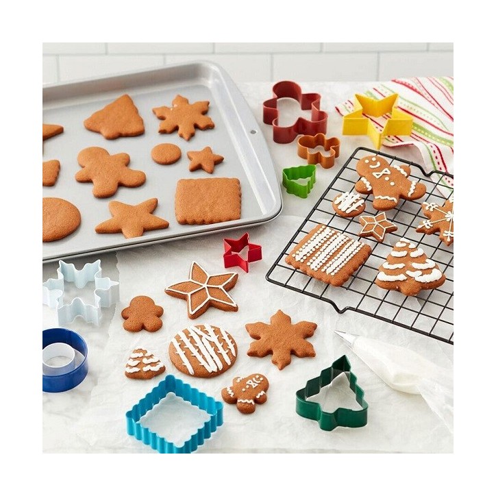 Wilton Weihnachtskeks Backset - Wilton Weihnachtscookie Backset - Geschenkset Weihnachtskekse - Wilton Backzubehör