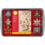 Wilton Happy Holiday Cookie Backset mit Auskühlgitter, 12-teilig