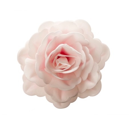 Esspapier Rose Pink 12.5cm - XXL Rose Kuchendekor Glutenfrei