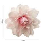 DeKora 12.5cm Edible Wafer Paper Dahlia PINK, 1 pcs