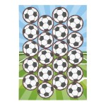 DeKora 34mm Esspapier Cupcake-Aufleger Fussball, 20 Stück