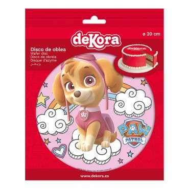 deKora Wafer Cake Disc Paw Patrol SKYE, 20cm