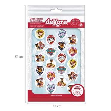 MINI EDIBLE DISCS PAW PATROL Ø 3.4CM Gluten Free / Lactose Free - Paw Patrol Cake Decoration