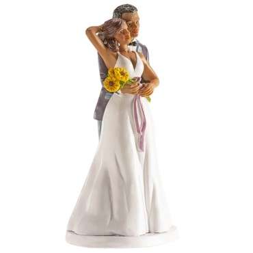 WEDDING COUPLE ROMA - Cake Topper Newly Weds Hug