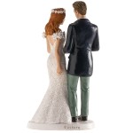 DeKora Wedding Cake Topper Romantic, 16cm