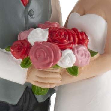 Brautpaar Kuchentopper SERENITY - Hochzeitstortenfigur Tiefe Verbundenheit - Tortenfigur Brautpaar Verträumt