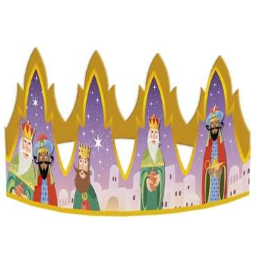 KING CROWN KINGS CHRISTMAS - King Cake Baking Supplies - Epiphany Crown