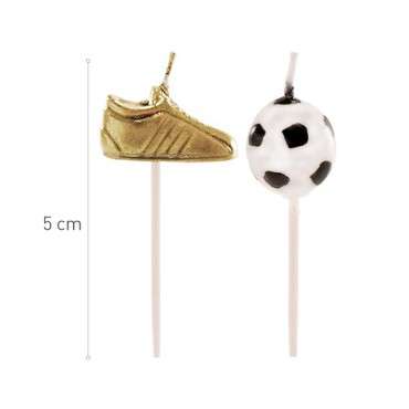 Birthday Candles Soccer Balls - Soccer Pick Party Candles 6 pcs - DeKora 3d Soccer Birthday Candles,