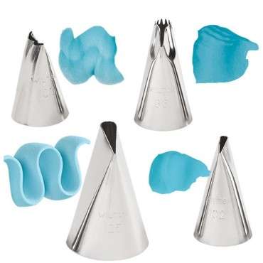 Wilton Decorating Tip Set Ruffles #86, #100, #102, #125