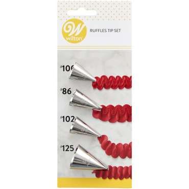 Wilton Decorating Tip Set Ruffles #86, #100, #102, #125