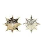 Meri Meri Gold Stripe Star Plates, 8 pcs