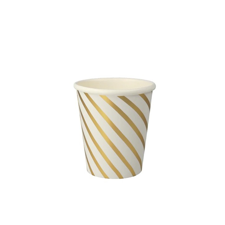 Gold Swirl Cups Partyware - Meri Meri Switzerland - New Years Partyware