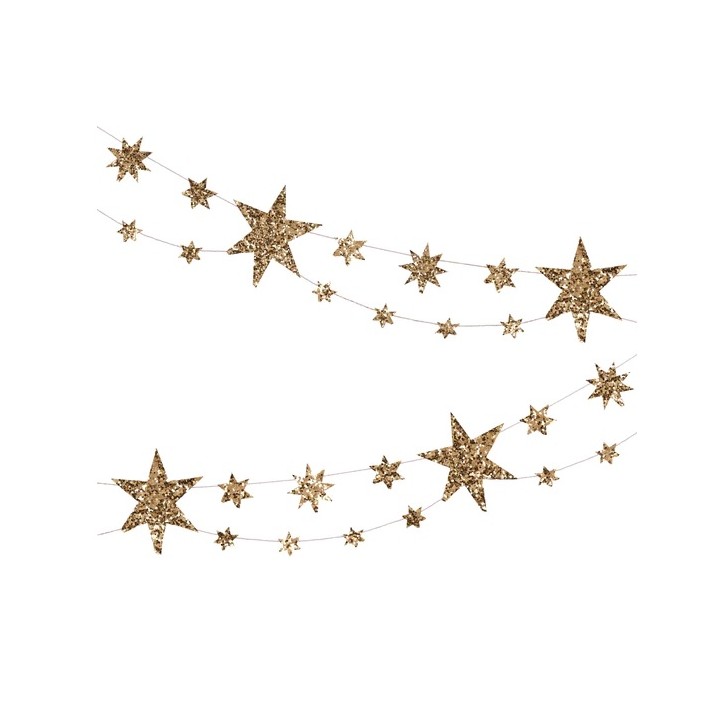 Sparkling Star Garland - Sterne Girlande 224514 - Meri Meri Partydekoration