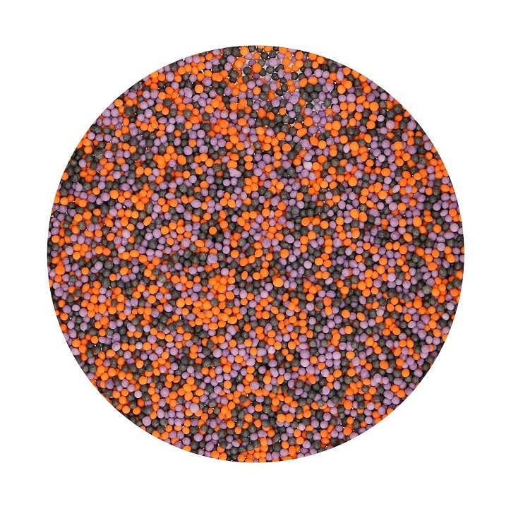 FunCakes Nonpareils Halloween 80g - Halloween Sugar Pearls Black-Purple-Orange