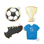 ScrapCooking Fussball Ausstecher Set, 4-teilig