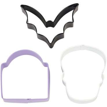 Wilton Tombstone - Bat - Skull Cookie Cutter Set 02-0-0373