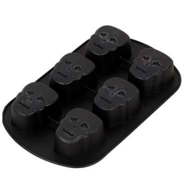 Totenkopf Backform - Mini Totenkopf Silikonbackform - Wilton Skull Baking Pan 03-0-0100