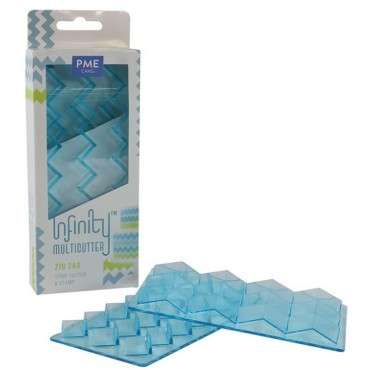 PME Infinity Multicutter Chevron Cutter & Stamp Set IMC230 - Zig Zag Cutter