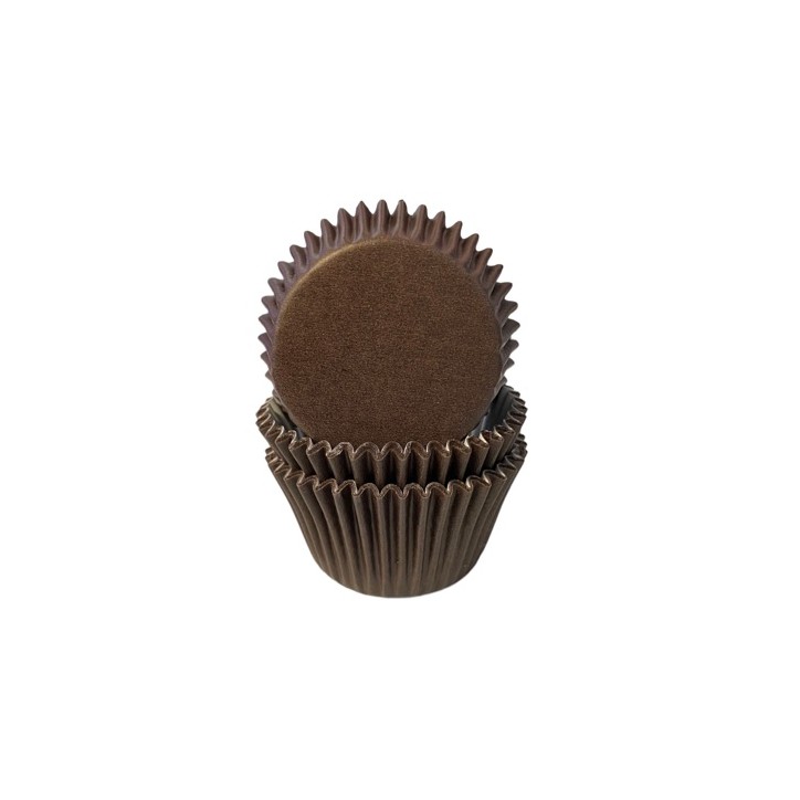 Braune Cupcakeförmchen - Bakeria Cupcakepapierförmchen Schokoladenbraun