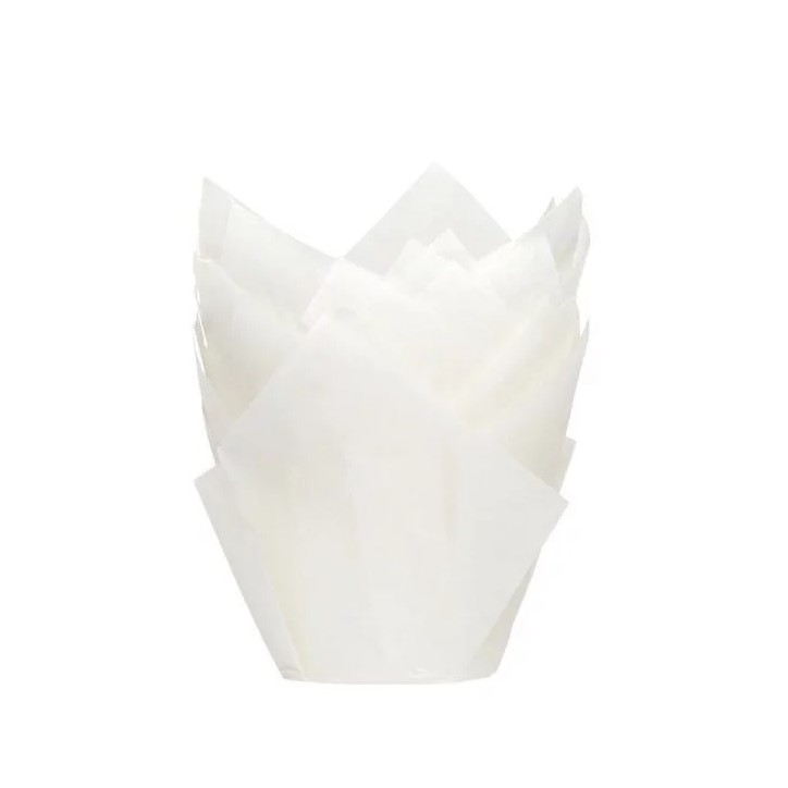 Tulip baking cups White - American Muffin-Tulip-Wraps White