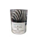 Bakeria Cupcake Liners Vogue Black/Silver ass, 60 pcs