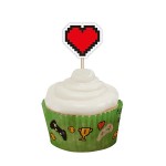 Anniversary House Gaming Party Cupcake Toppers, 12 pcs